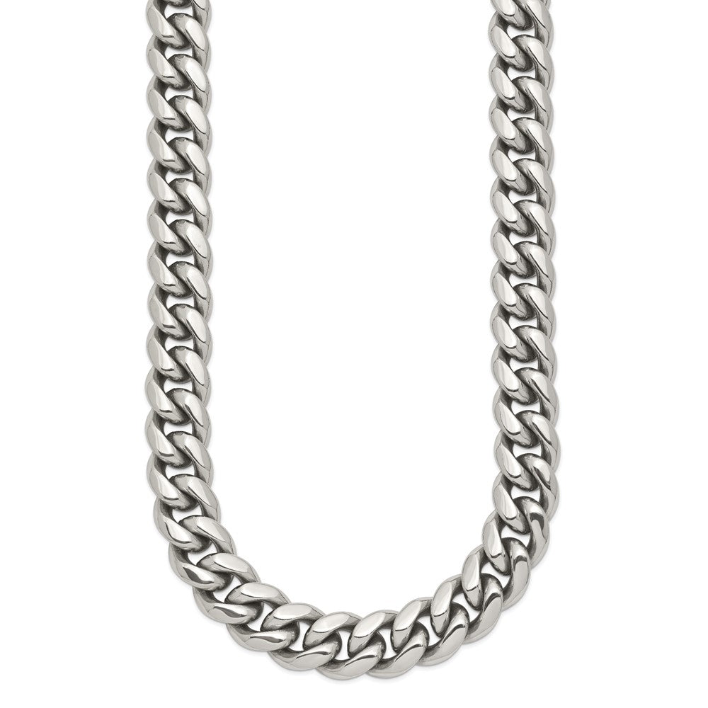 Chisel Stainless Steel Polished Curb Chain Necklace