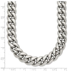 Chisel Stainless Steel Polished Curb Chain Necklace