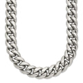 Chisel Stainless Steel Polished Curb Chain Necklace