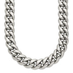 Chisel Stainless Steel Polished Curb Chain Necklace
