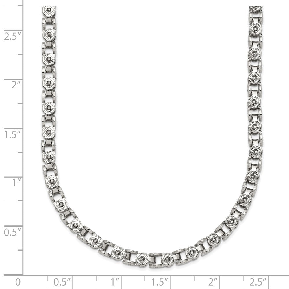 Chisel Stainless Steel Polished Fancy Circle Link Chain