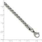 Chisel Stainless Steel Polished 3.9mm Rounded Box Chain