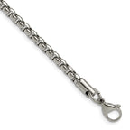 Chisel Stainless Steel Polished 3.9mm Rounded Box Chain