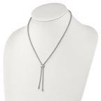 Chisel Stainless Steel Polished Adjustable up to Box Chain Necklace