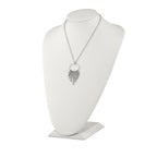 Chisel Stainless Steel Polished Circle with Bars Pendant on a 20 inch Cable Chain Necklace
