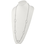 Chisel Stainless Steel Polished Fancy Oval Link Necklace
