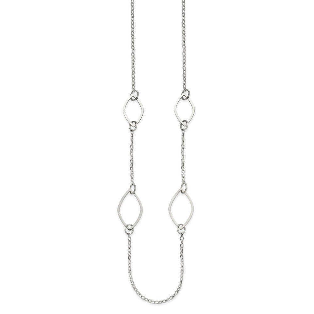Chisel Stainless Steel Polished Fancy Link Necklace
