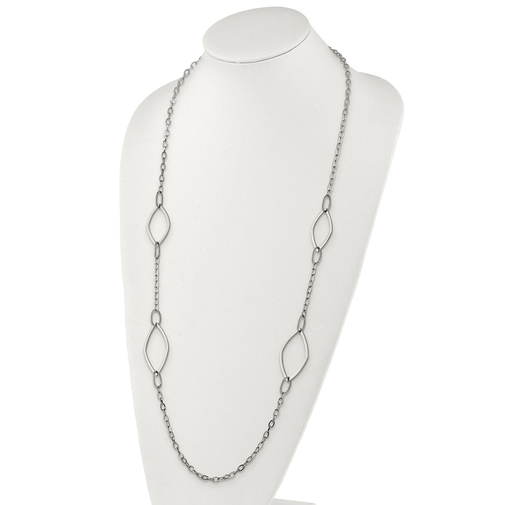 Chisel Stainless Steel Polished Fancy Link Necklace