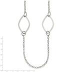 Chisel Stainless Steel Polished Fancy Link Necklace