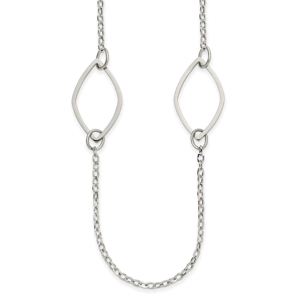 Chisel Stainless Steel Polished Fancy Link Necklace
