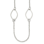 Chisel Stainless Steel Polished Fancy Link Necklace