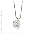 Stainless Steel Four Leaf Clover Pendant Necklace
