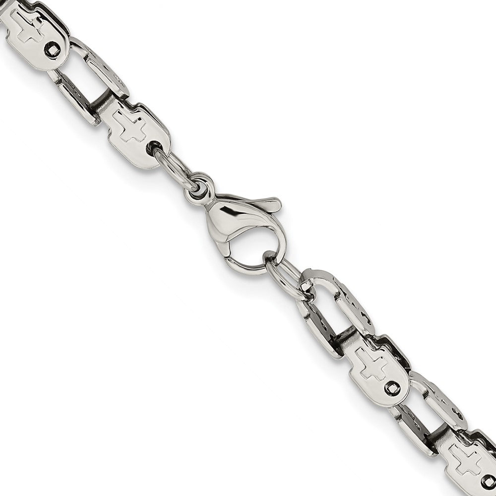 Chisel Stainless Steel Polished Fancy Link Chain