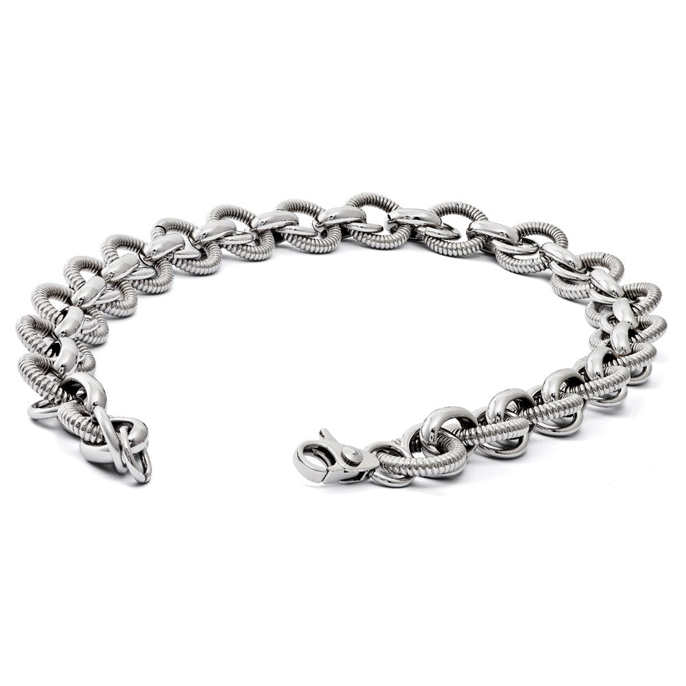 Stainless Steel Polished Fancy Link Necklace