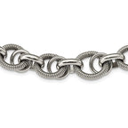 Stainless Steel Polished Fancy Link Necklace