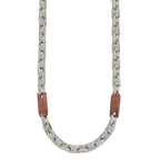 Chisel Stainless Steel Polished Brown IP-plated Necklace