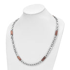 Chisel Stainless Steel Polished Brown IP-plated Necklace