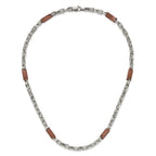 Chisel Stainless Steel Polished Brown IP-plated Necklace