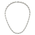 Chisel Stainless Steel Polished Square Link Necklace