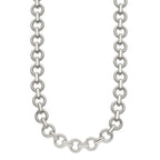 Chisel Stainless Steel Polished 20 inch Circle Link Necklace