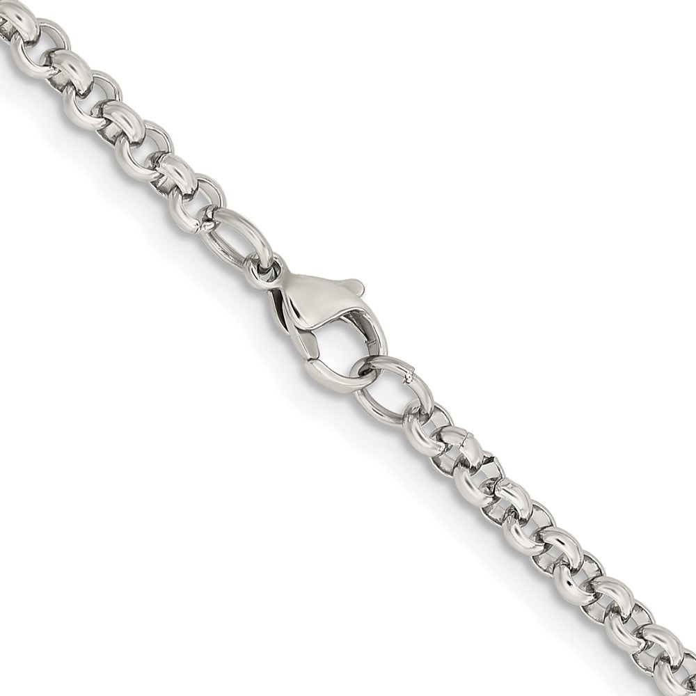 Chisel Stainless Steel Polished 3.9mm Rolo Chain