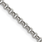 Chisel Stainless Steel Polished 3.9mm Rolo Chain