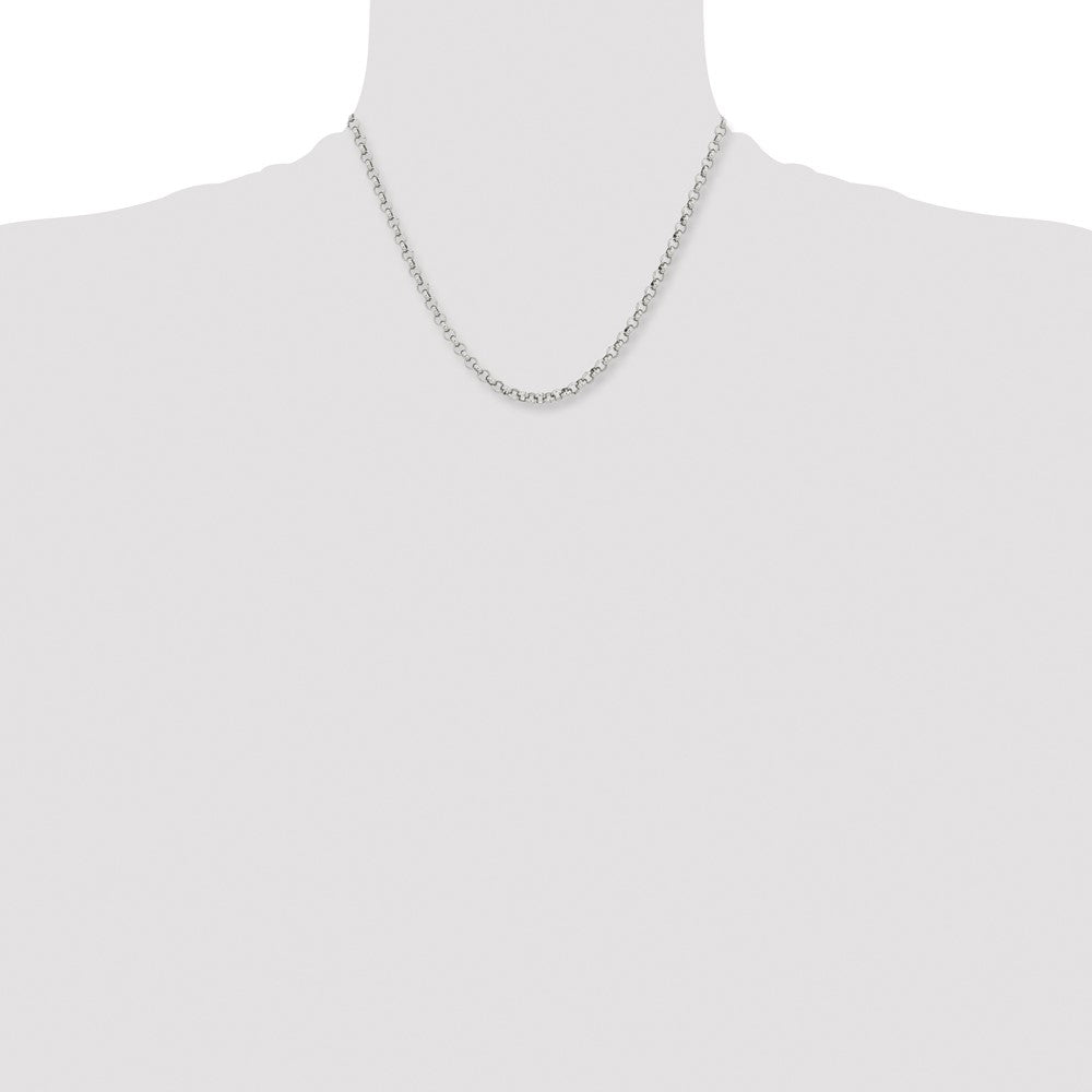 Chisel Stainless Steel Polished 4.6mm Rolo Chain