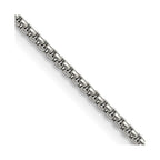 Chisel Stainless Steel Polished 2.2mm Rounded Box Chain