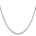 Chisel Stainless Steel Polished Diamond-cut 2.7mm Cable Chain
