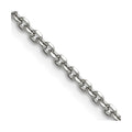 Chisel Stainless Steel Polished Diamond-cut 2.7mm Cable Chain