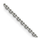 Chisel Stainless Steel Polished Diamond-cut 2.7mm Cable Chain