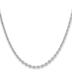 Chisel Stainless Steel Polished Diamond-cut 3.4mm Cable Chain