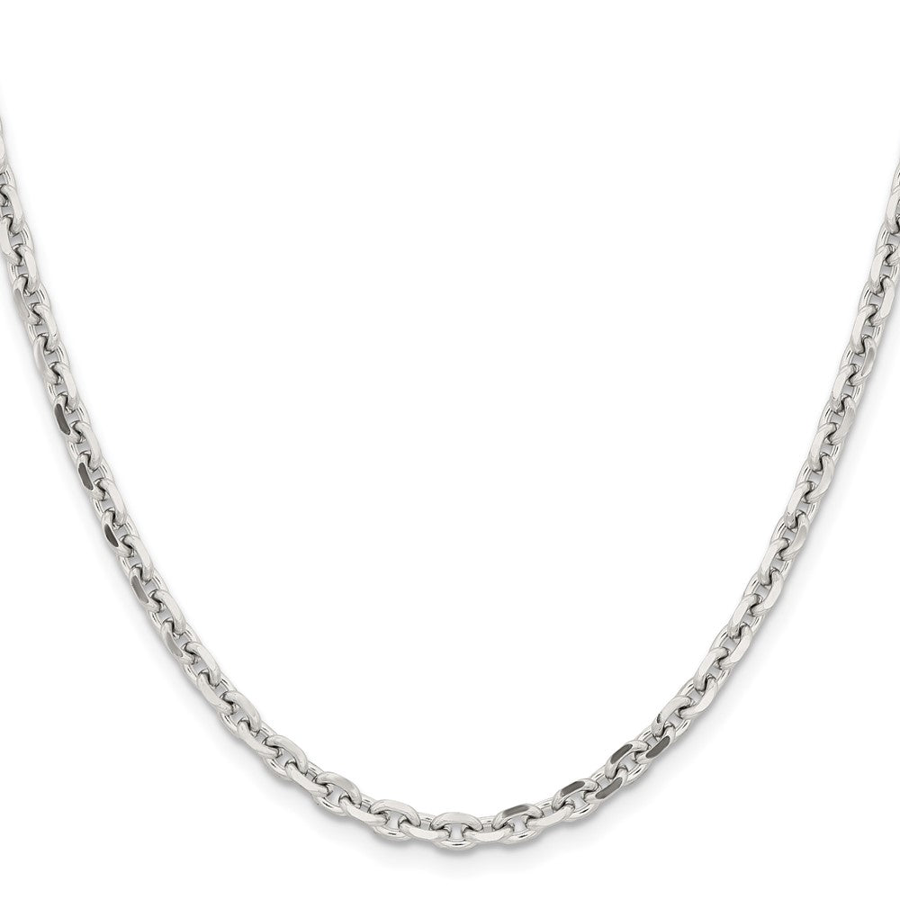 Chisel Stainless Steel Polished Diamond-cut 4.3mm Cable Chain