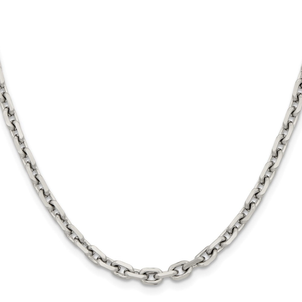 Chisel Stainless Steel Polished Diamond-cut 5.3mm Cable Chain