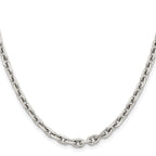Chisel Stainless Steel Polished Diamond-cut 5.3mm Cable Chain