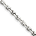 Chisel Stainless Steel Polished Diamond-cut 5.3mm Cable Chain
