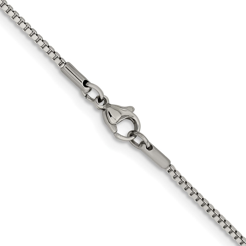 Chisel Stainless Steel Polished 1.5mm Box Chain
