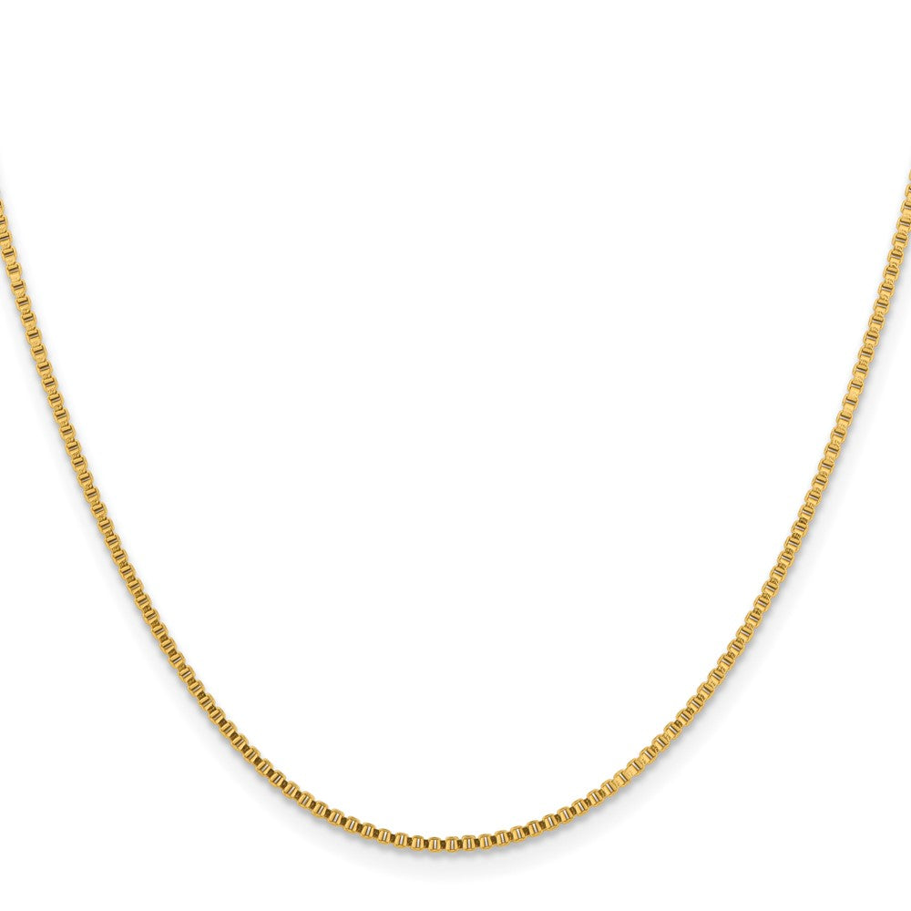 Chisel Stainless Steel Polished Yellow IP-plated 1.5mm Box Chain