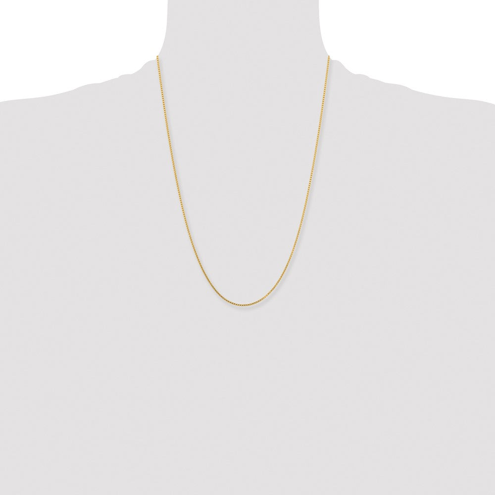 Chisel Stainless Steel Polished Yellow IP-plated 1.5mm Box Chain