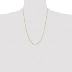 Chisel Stainless Steel Polished Yellow IP-plated 1.5mm Box Chain