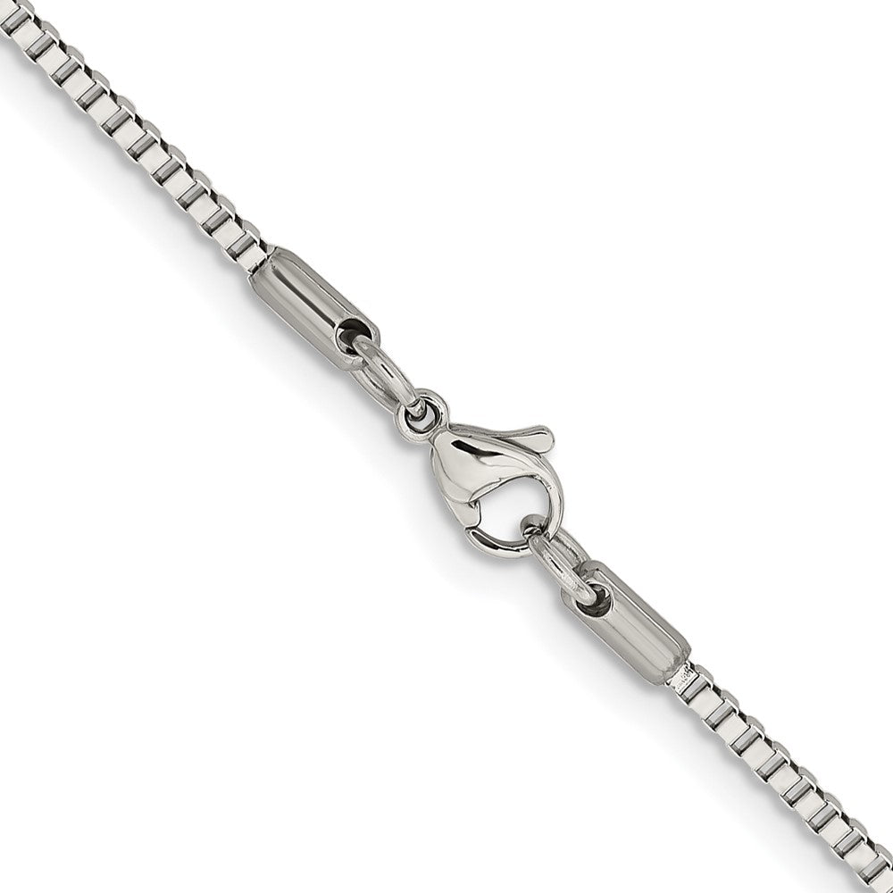 Chisel Stainless Steel Polished 2mm Box Chain