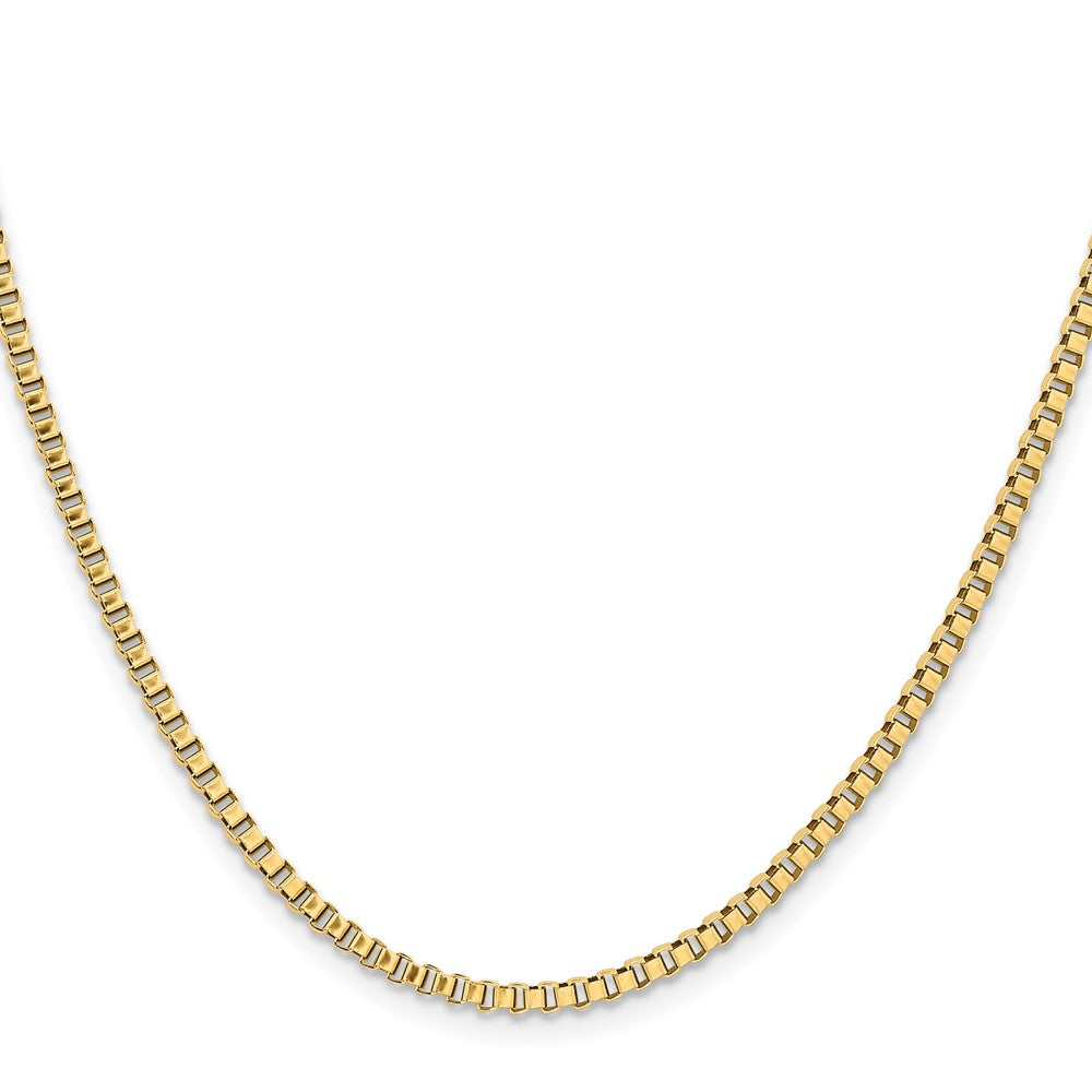 Chisel Stainless Steel Polished Yellow IP-plated 2.4mm Box Chain
