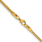 Chisel Stainless Steel Polished Yellow IP-plated 2.4mm Box Chain