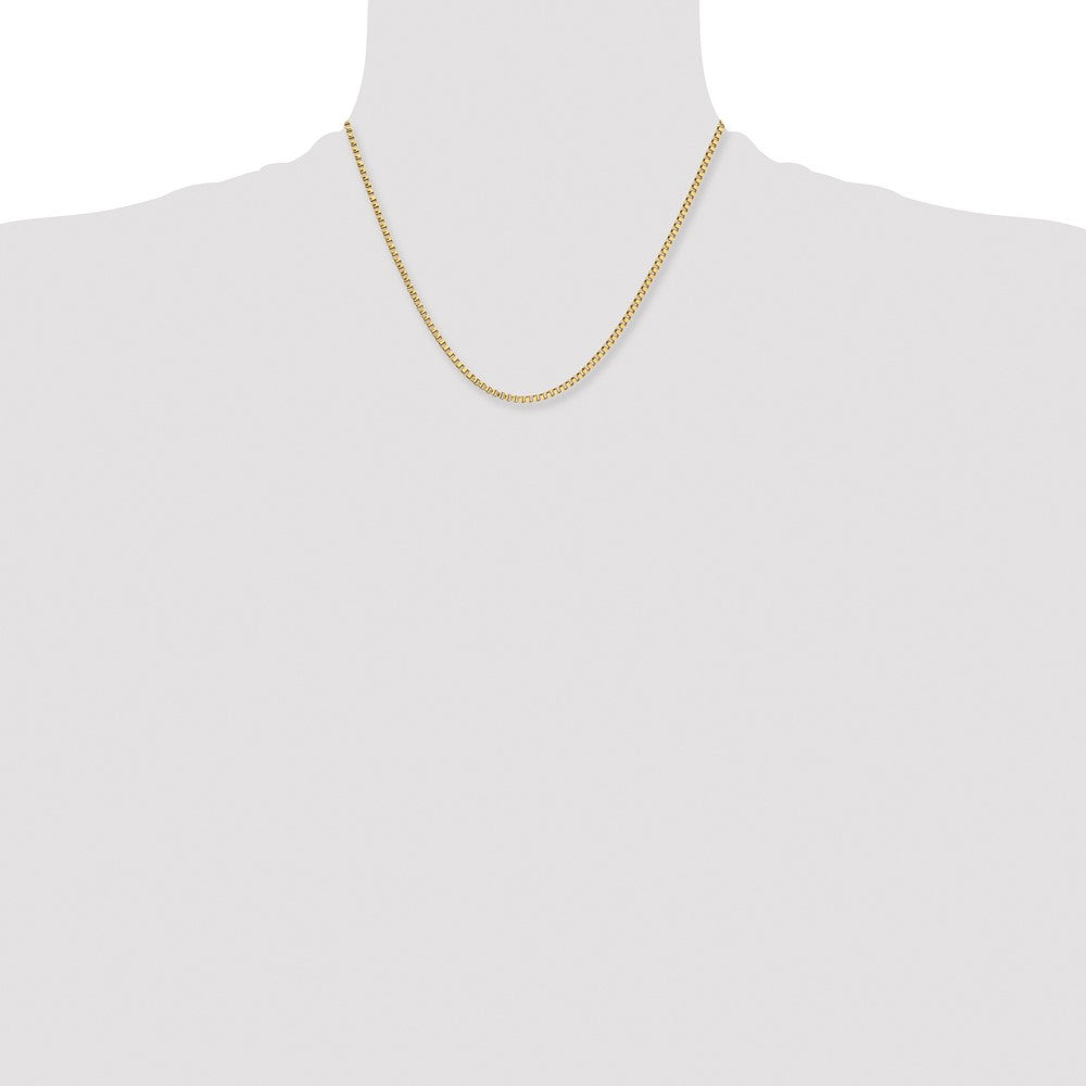 Chisel Stainless Steel Polished Yellow IP-plated 2.4mm Box Chain