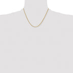 Chisel Stainless Steel Polished Yellow IP-plated 2.4mm Box Chain