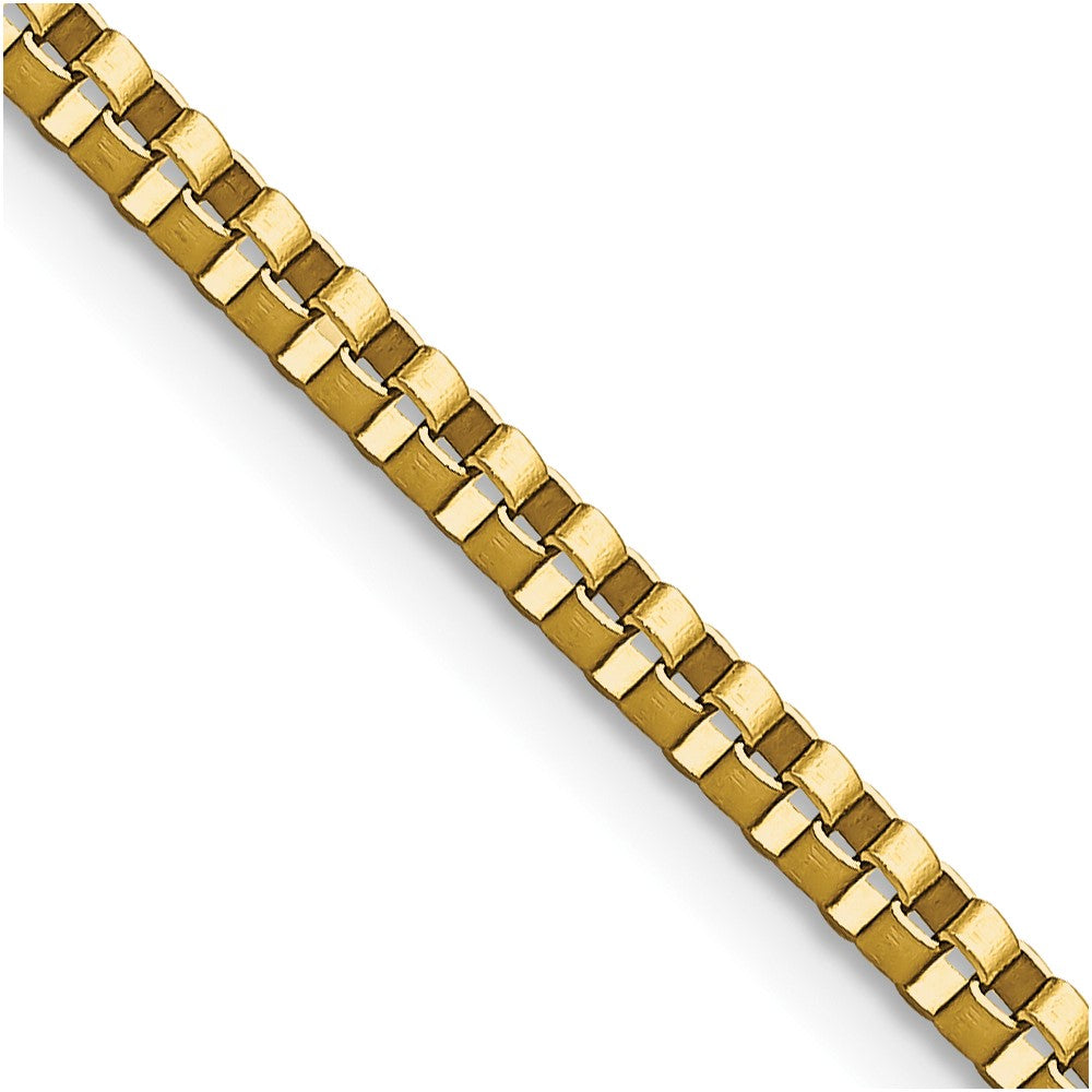 Chisel Stainless Steel Polished Yellow IP-plated 2.4mm Box Chain