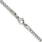 Chisel Stainless Steel Polished 3.2mm Box Chain