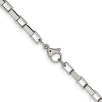 Chisel Stainless Steel Polished 4.8mm Square Link Chain