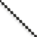 Chisel Stainless Steel Polished Black IP-plated 2.4mm Ball Chain