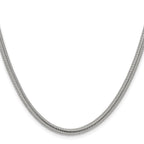 Chisel Stainless Steel Polished 4.2mm Flat Snake Chain